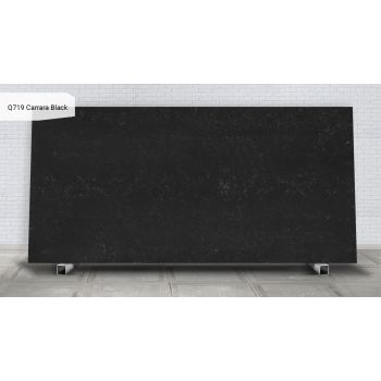 Цвет Q719 Carrara Black Кварцевый агломерат Noblle