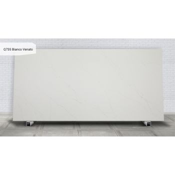Цвет Q735 Bianco Venato Кварцевый агломерат Noblle