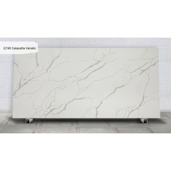 Цвет Q740 Calacatta Venato Кварцевый агломерат Noblle