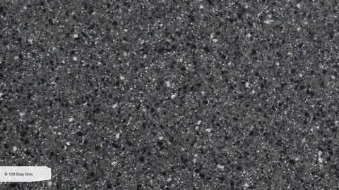 N 103 Серый Оникс / Gray Onix — акриловый камень