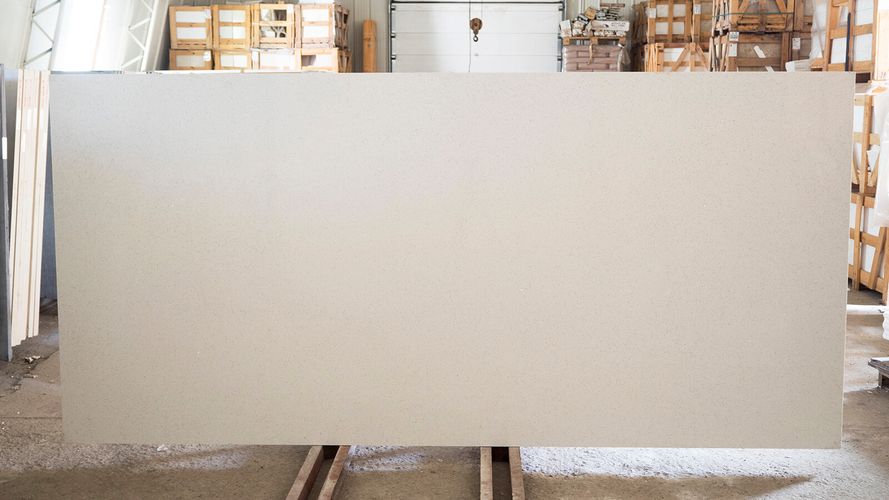 SmartQuartz Photo Slab White Sand